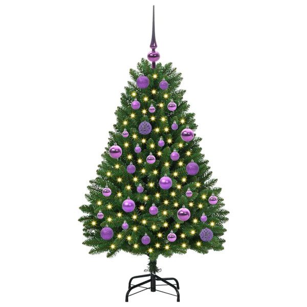 Árbol de Navidad artificial Verde 120 cm PVC y Metal M 3