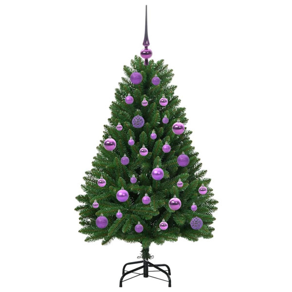 Árbol de Navidad artificial Verde 120 cm PVC y Metal M 4