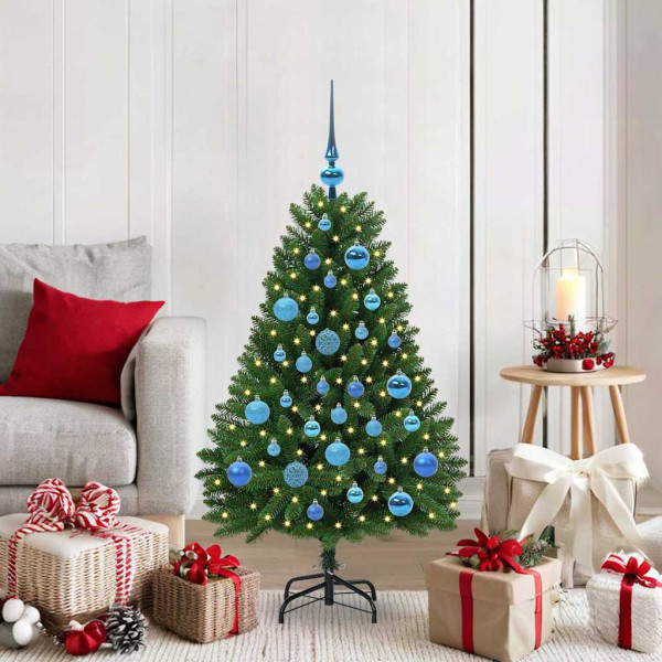 Árbol de Navidad artificial Verde 120 cm PVC y Metal D