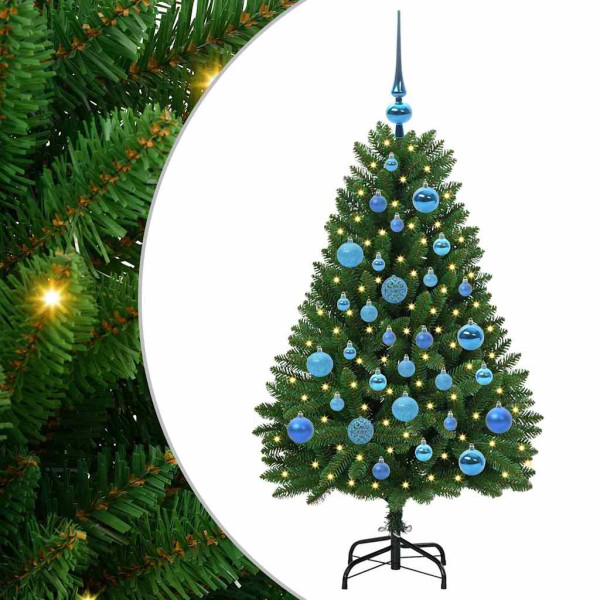 Árbol de Navidad artificial Verde 120 cm PVC y Metal M 2