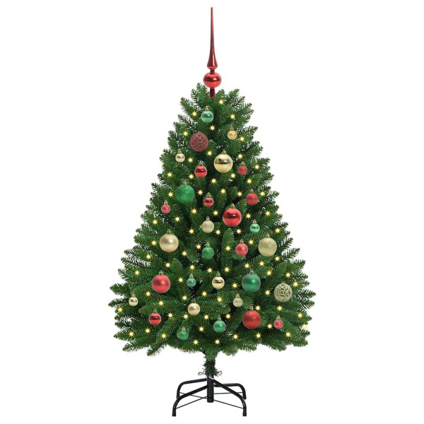 Árbol de Navidad artificial Verde 120 cm PVC y Metal M 3