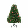 Árbol de Navidad artificial Verde 150 cm PVC y Metal 3
