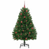 Árbol de Navidad artificial Verde 150 cm PVC y Metal 4