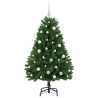Árbol de Navidad artificial Verde 150 cm PVC y Metal 4