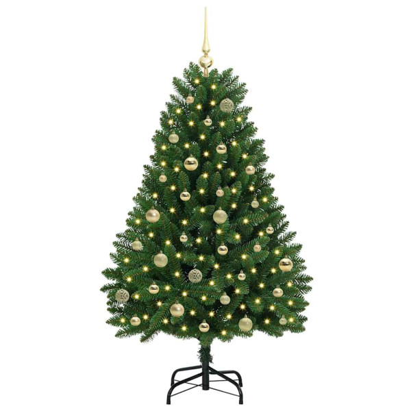 Árbol de Navidad artificial Verde 150 cm PVC y Metal M 3
