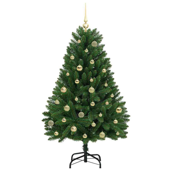 Árbol de Navidad artificial Verde 150 cm PVC y Metal M 4