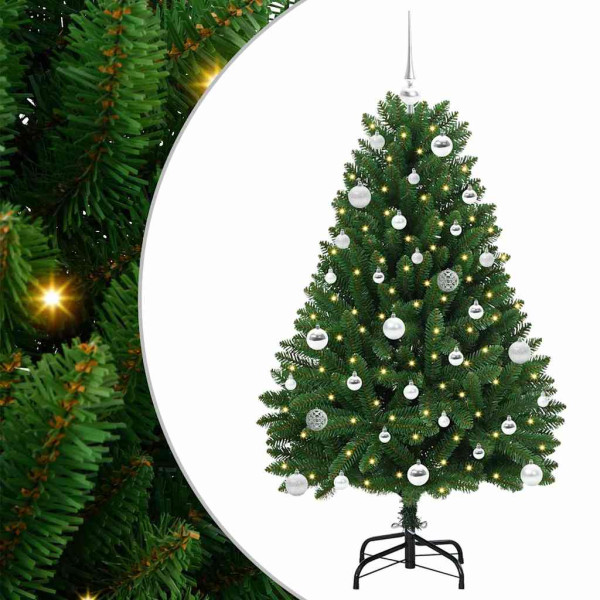 Árbol de Navidad artificial Verde 150 cm PVC y Metal M 2