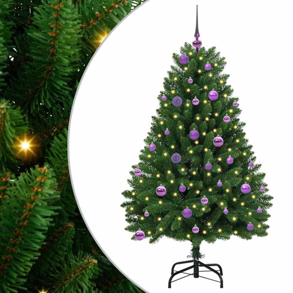 Árbol de Navidad artificial Verde 150 cm PVC y Metal M 2