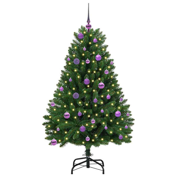 Árbol de Navidad artificial Verde 150 cm PVC y Metal M 3