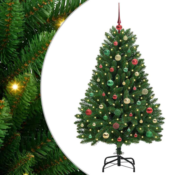 Árbol de Navidad artificial Verde 150 cm PVC y Metal M 2