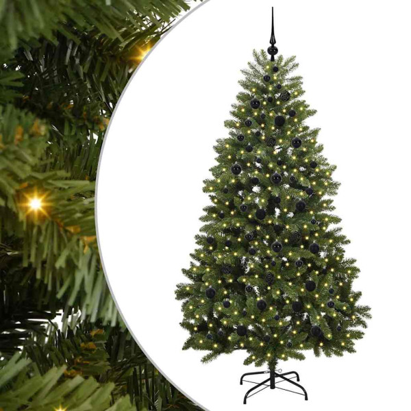 Árbol de Navidad artificial Verde 210 cm PVC y Metal M 2