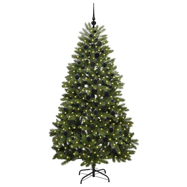 Árbol de Navidad artificial Verde 210 cm PVC y Metal M 3