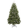 Árbol de Navidad artificial Verde 210 cm PVC y Metal 3
