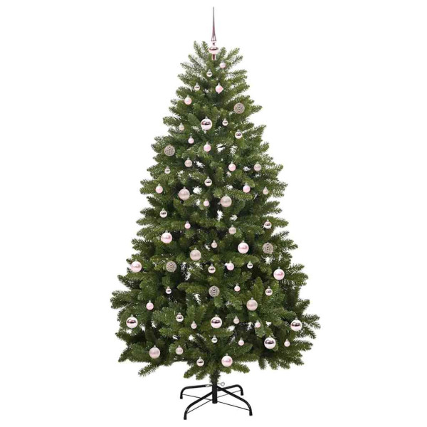 Árbol de Navidad artificial Verde 210 cm PVC y Metal M 4