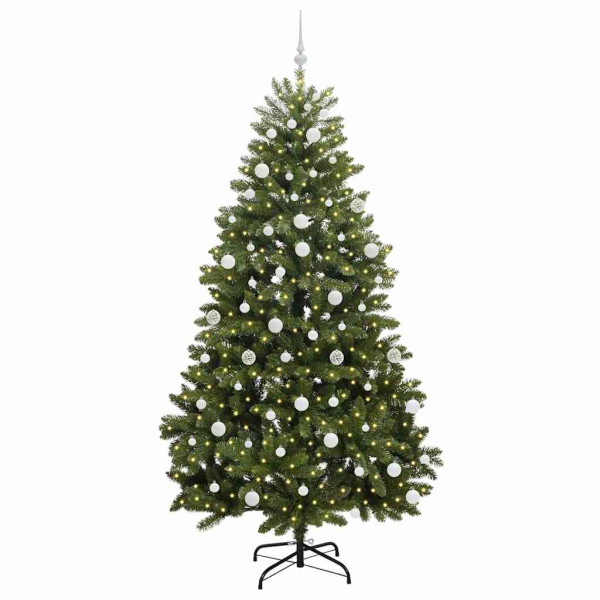 Árbol de Navidad artificial Verde 210 cm PVC y Metal M 3