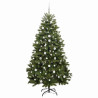 Árbol de Navidad artificial Verde 210 cm PVC y Metal 4
