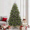 Árbol de Navidad artificial Verde 210 cm PVC y Metal 1