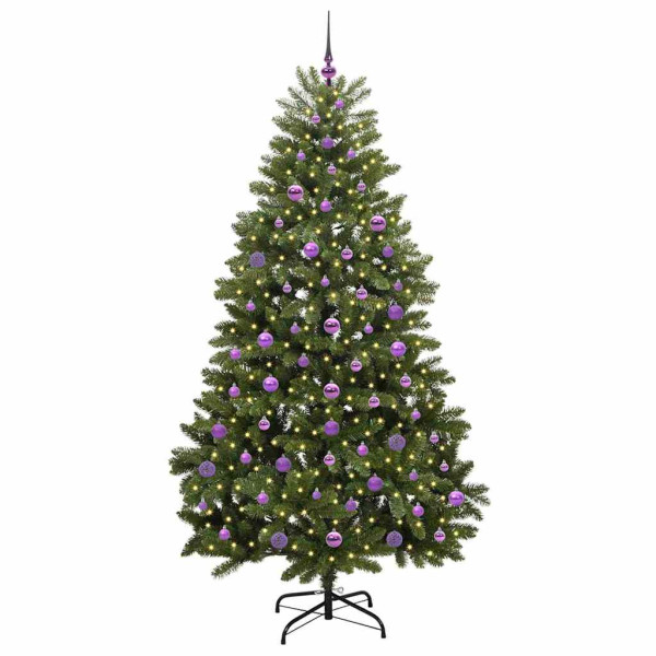 Árbol de Navidad artificial Verde 210 cm PVC y Metal M 3