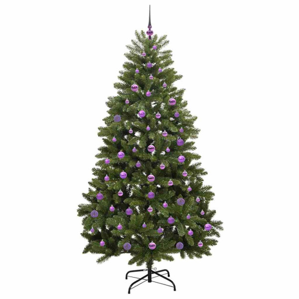 Árbol de Navidad artificial Verde 210 cm PVC y Metal M 4