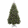 Árbol de Navidad artificial Verde 210 cm PVC y Metal 4