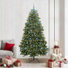 Árbol de Navidad artificial Verde 210 cm PVC y Metal 1