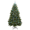 Árbol de Navidad artificial Verde 210 cm PVC y Metal 4