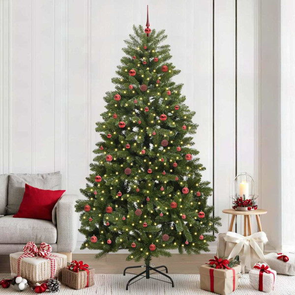 Árbol de Navidad artificial Verde 240 cm PVC y Metal D