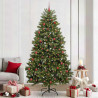 Árbol de Navidad artificial Verde 240 cm PVC y Metal 1