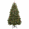Árbol de Navidad artificial Verde 240 cm PVC y Metal 3
