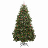 Árbol de Navidad artificial Verde 240 cm PVC y Metal 4
