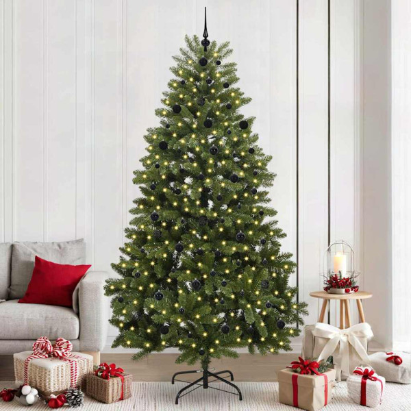 Árbol de Navidad artificial Verde 240 cm PVC y Metal D