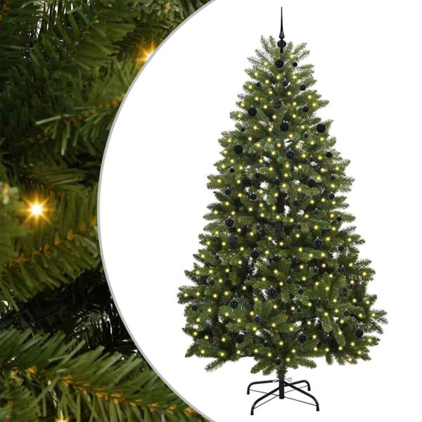 Árbol de Navidad artificial Verde 240 cm PVC y Metal M 2