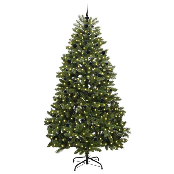 Árbol de Navidad artificial Verde 240 cm PVC y Metal M 3