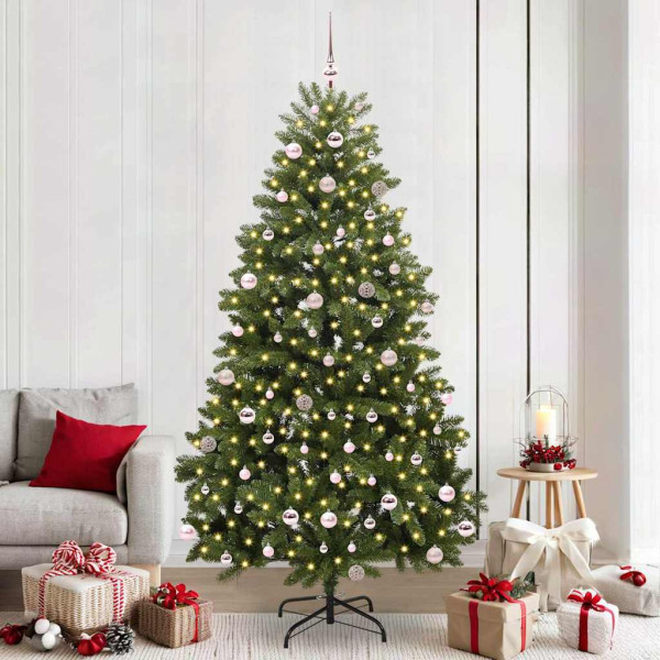 Árbol de Navidad artificial Verde 240 cm PVC y Metal D