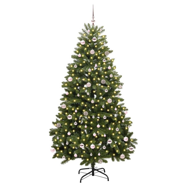 Árbol de Navidad artificial Verde 240 cm PVC y Metal M 3