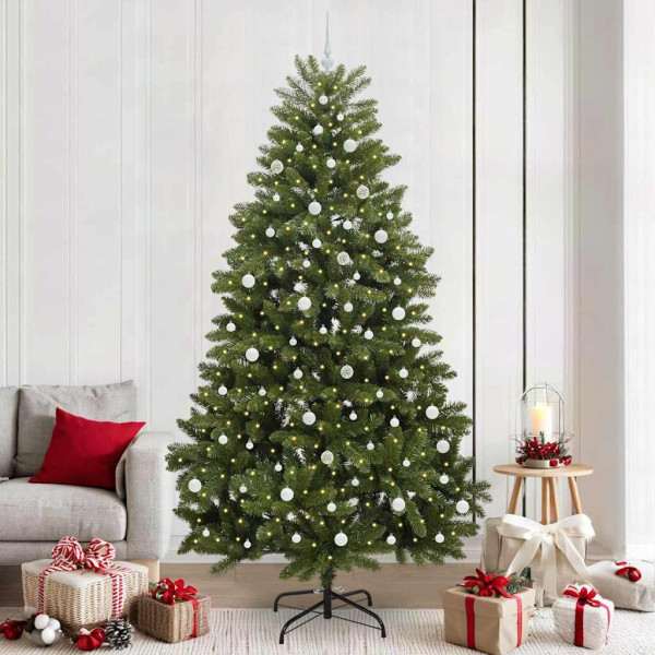 Árbol de Navidad artificial Verde 240 cm PVC y Metal D