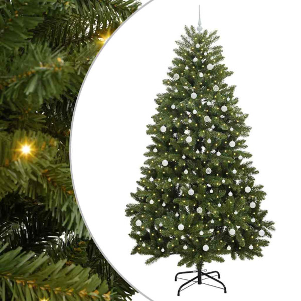 Árbol de Navidad artificial Verde 240 cm PVC y Metal M 2