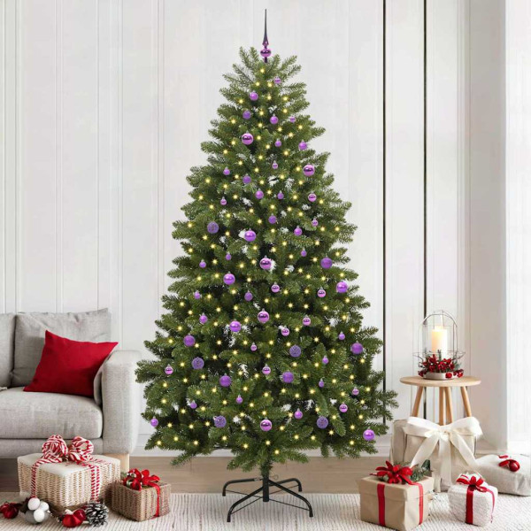 Árbol de Navidad artificial Verde 240 cm PVC y Metal D
