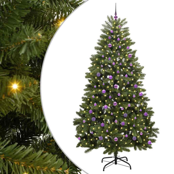 Árbol de Navidad artificial Verde 240 cm PVC y Metal M 2