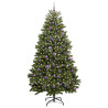 Árbol de Navidad artificial Verde 240 cm PVC y Metal 3