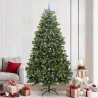 Árbol de Navidad artificial Verde 240 cm PVC y Metal 1
