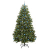 Árbol de Navidad artificial Verde 240 cm PVC y Metal 3