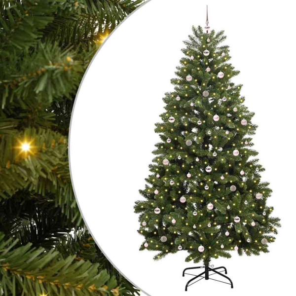 Árbol de Navidad artificial Verde 270 cm PVC y Metal M 2