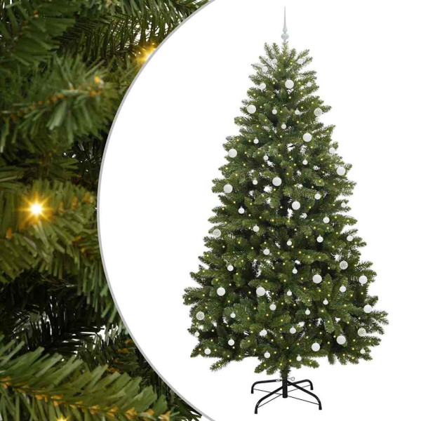 Árbol de Navidad artificial Verde 270 cm PVC y Metal M 2