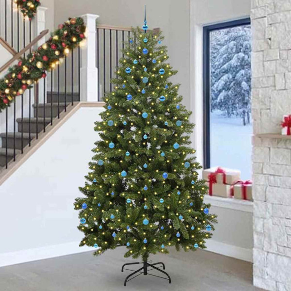 Árbol de Navidad artificial Verde 270 cm PVC y Metal D