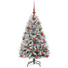 Árbol de Navidad artificial Verde y 120 cm PVC y Metal 3