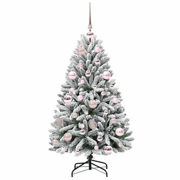 Árbol de Navidad artificial Verde y 120 cm PVC y Metal M 4