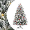 Árbol de Navidad artificial Verde y 150 cm PVC y Metal 2