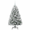 Árbol de Navidad artificial Verde y 150 cm PVC y Metal 4
