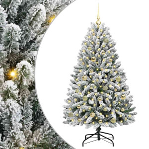 Árbol de Navidad artificial Verde y 150 cm PVC y Metal H